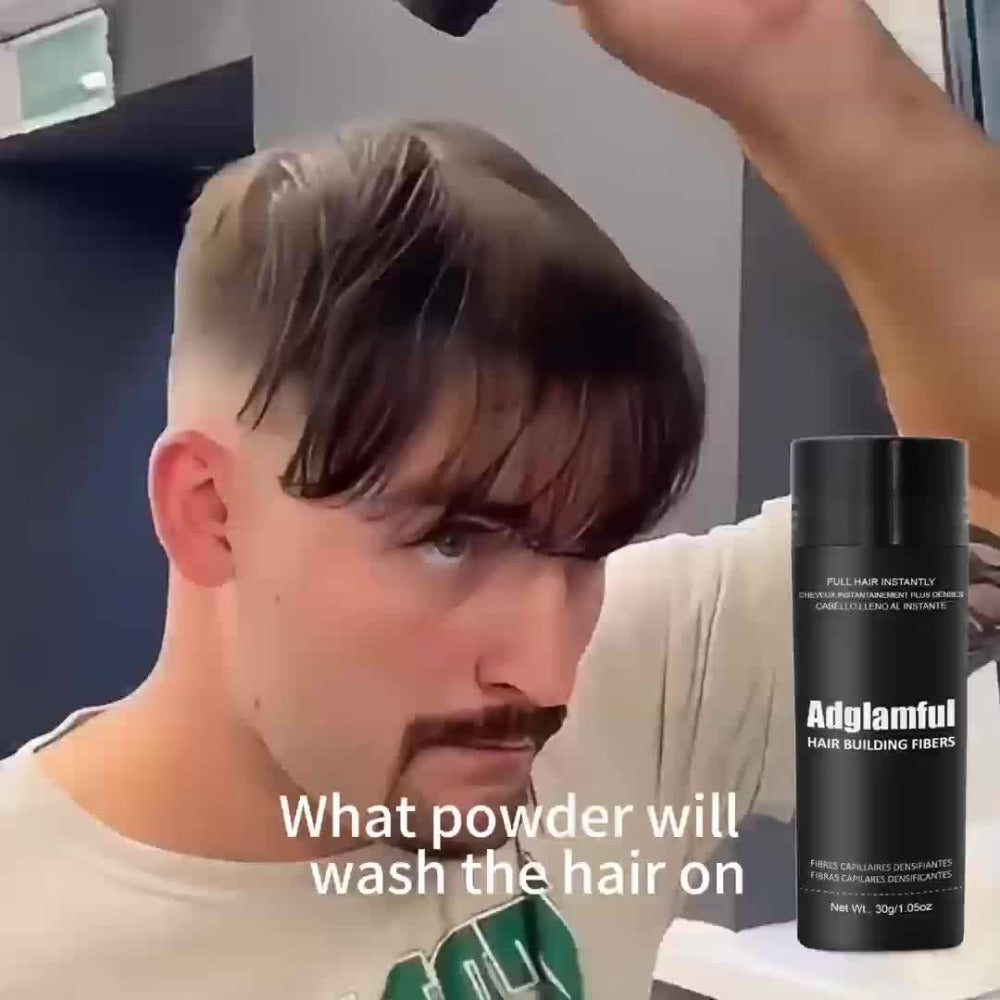 Hair Building Fibers 30g Large Size - Instant Thinning Hair Concealer for Volume, Thickness & Hairline Coverage | Natural Look | Unisex for Men & Women | Black & Dark Brown - product image 13