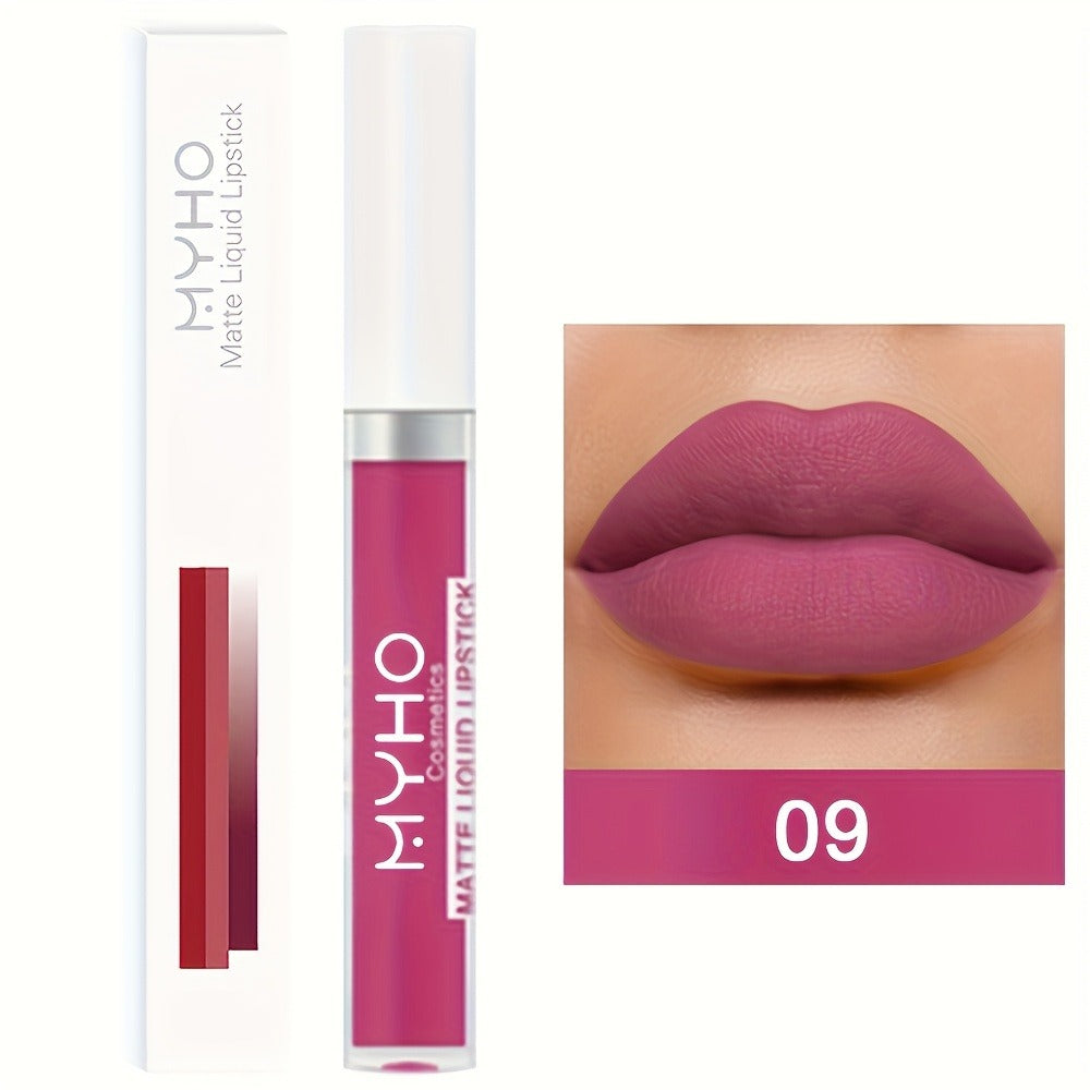 Velvet Matte Lip Gloss Set 9pcs — Waterproof High Pigment Non-Stick Lip Glaze, Long-Lasting Creamy Formula for All Skin Tones, 18 Shades, Perfect Makeup Gift for Women - product image 10