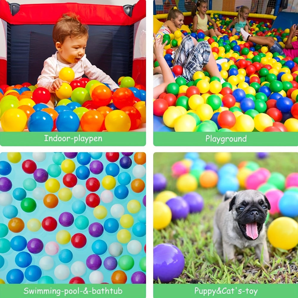 Colorful Plastic Ball Pit Balls for Kids | Perfect for Birthday Parties & Fun Gatherings | 100 or 200pcs Vibrant Mixed Color Balls for Ball Pools, Bounce - product image 8