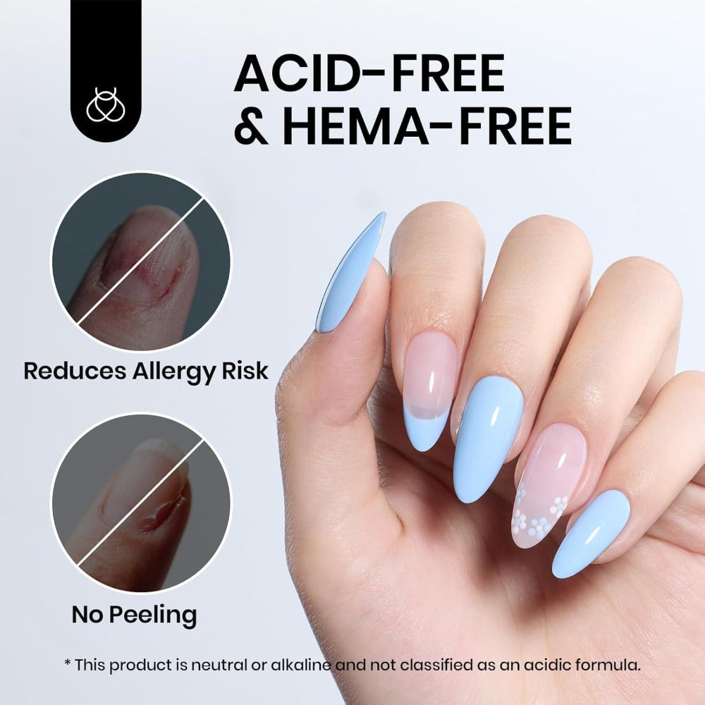 Nail Glue and Dehydrator Kit 3Pcs Acid-Free HEMA-Free – Professional Bond Primer Prep Set for Press On Nails Tips Extensions Gel Manicure Long Lasting Adhesion Gift for Women - product image 4