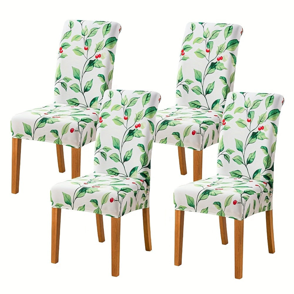 Dining Chair Covers Slipcovers Set of 4 or 6 - Spandex Stretch Milk Velvet Removable Washable Parsons Chair Protector | Anti-Slip Elastic Band | Multiple Prints | Kitchen Dining Ro - product image 24