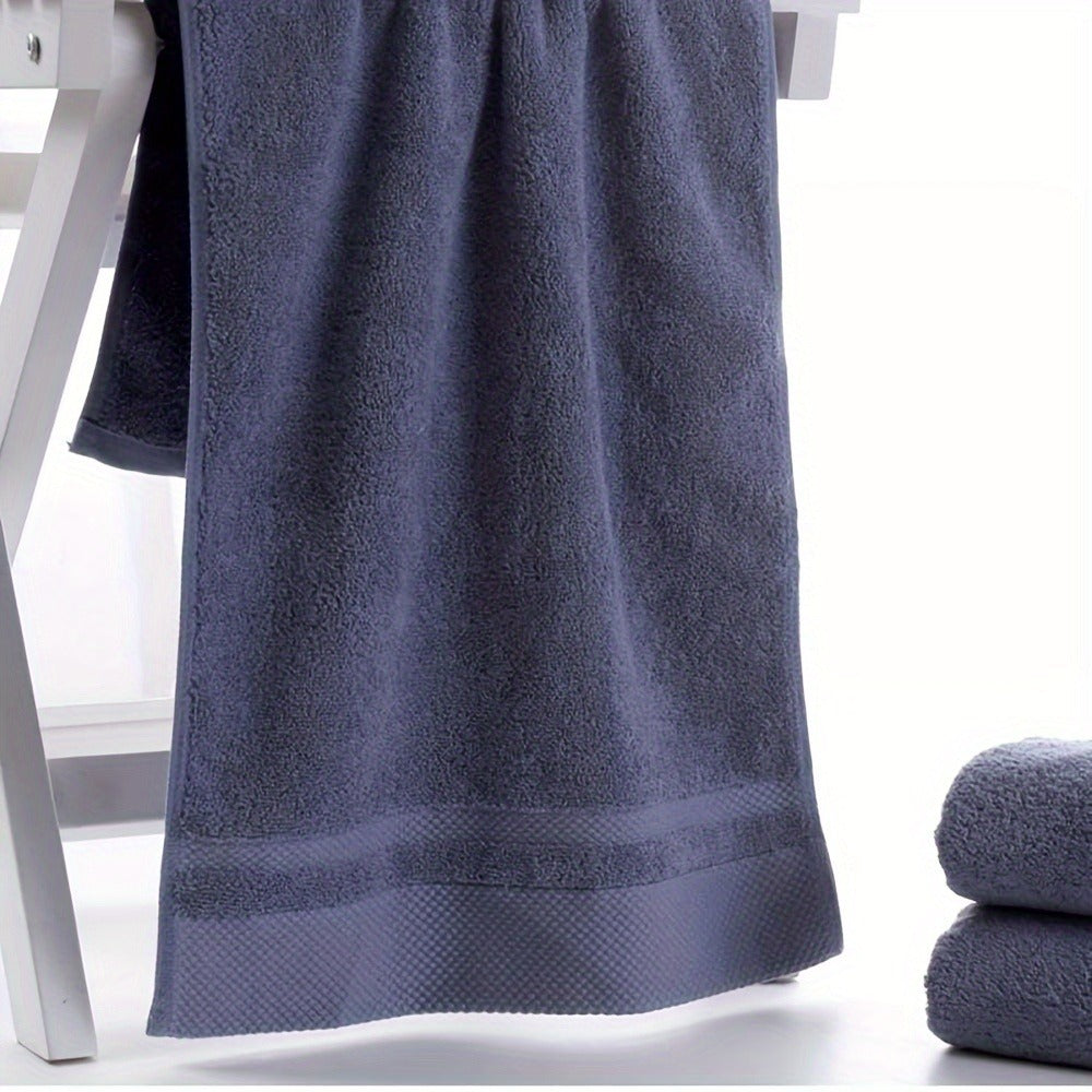 100% Cotton Bath Towel 500GSM Ultra Absorbent Soft Quick Dry Thick Hand Towel for Bathroom Gym Machine Washable Khaki Purple Blue Gray Green White 6-Pack Colorful - product image 10