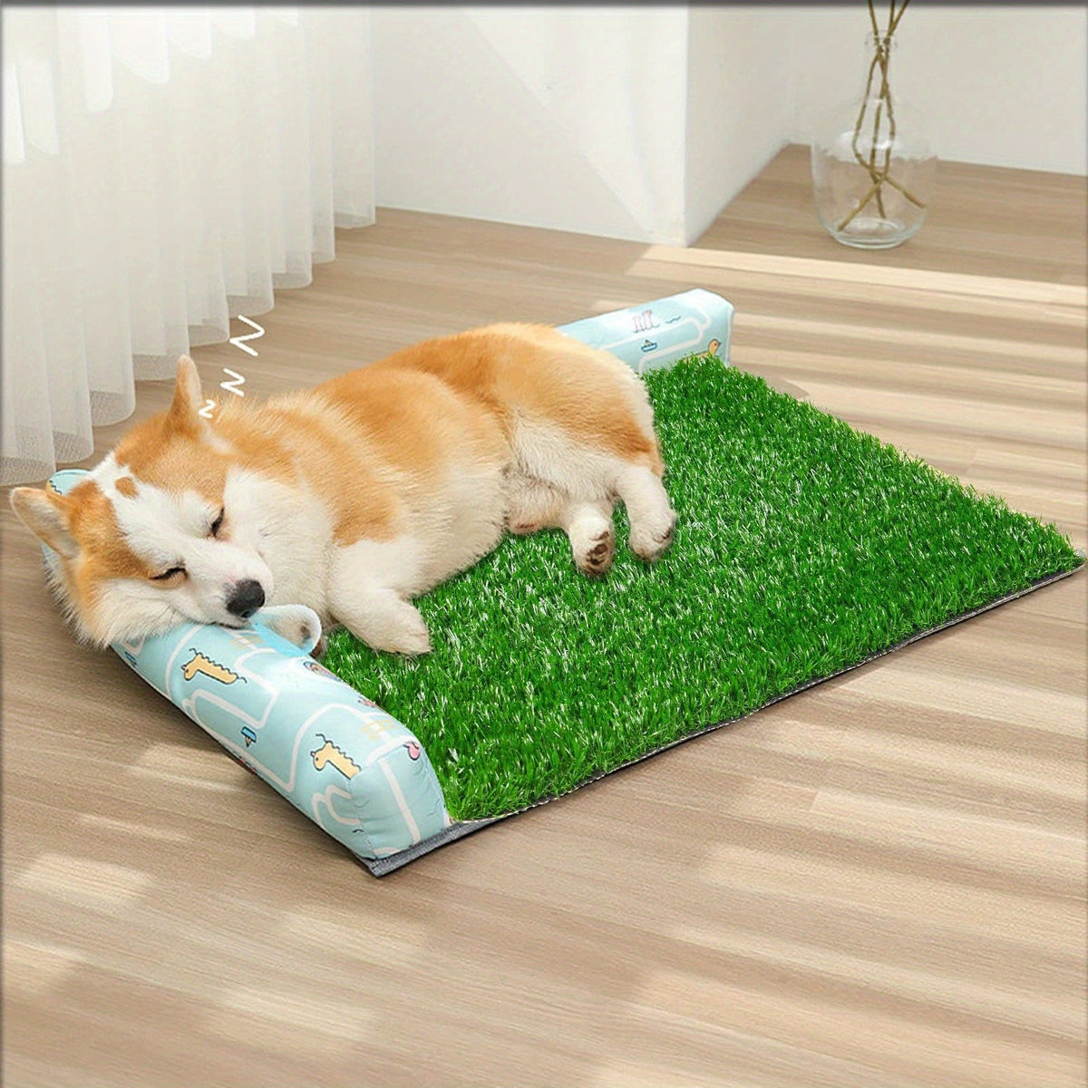 Dog Potty Training Grass Mat | 2 Pack Washable Artificial Turf Pad with Odor Control & Drainage, Reusable Indoor Outdoor Pet Pee Mat for Puppies & Adult Dogs - product image 13