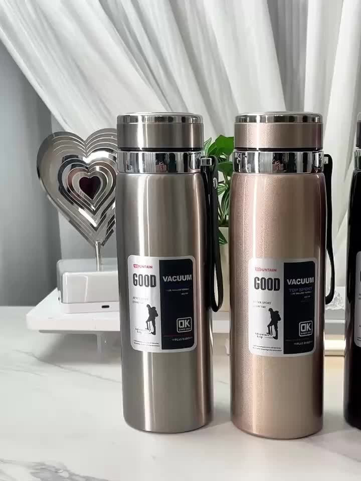 Double Wall Vacuum Flask with Leak-Proof Lid, Wide Mouth, Keeps Drinks Hot & Cold All Day for Camping, Hiking & Travel – Insulated Water Bottle 1000ml 316 - product image 12