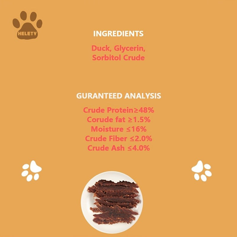 Duck Jerky Dog Treats Bundle High Protein Chews Grain Rawhide Free Daily Snacks for Small Medium Large Breeds Duck Lovers Dried Meat Bites Duo for Happy Pets - product image 7