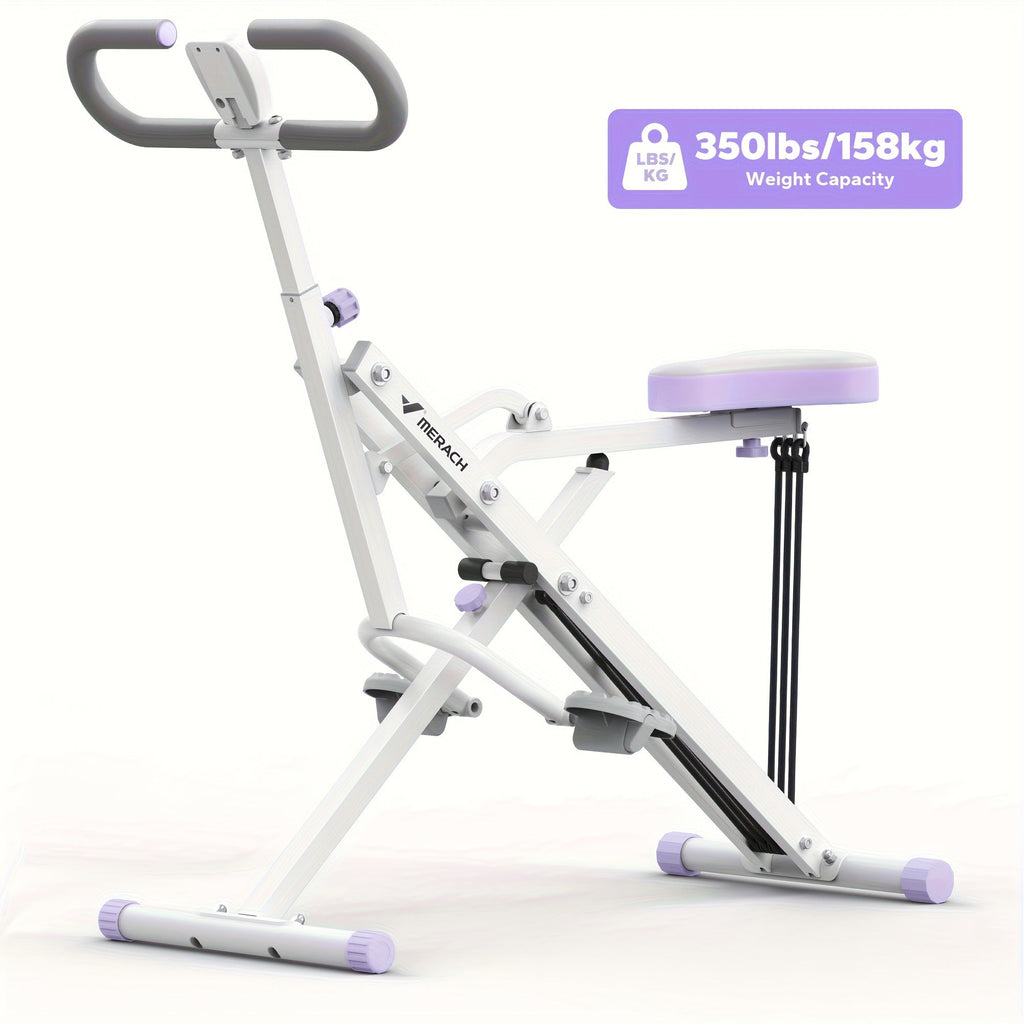 Collapsible Glute Trainer with LCD Display, 3 Resistance Bands, 350 lbs Capacity, Home Gym Leg & Back Workout – Rowing Machine 2-in-1 Squat & Row - product image 12