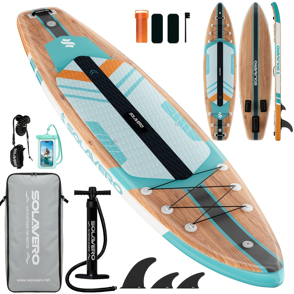 Stand Up Paddle Board Inflatable SUP 10'6" & 11'6" – Non-Slip EVA Deck, 180kg Capacity, All-in-One Accessories Kit with Pump, Adjustable Paddle, Ankle Leash - product image 15