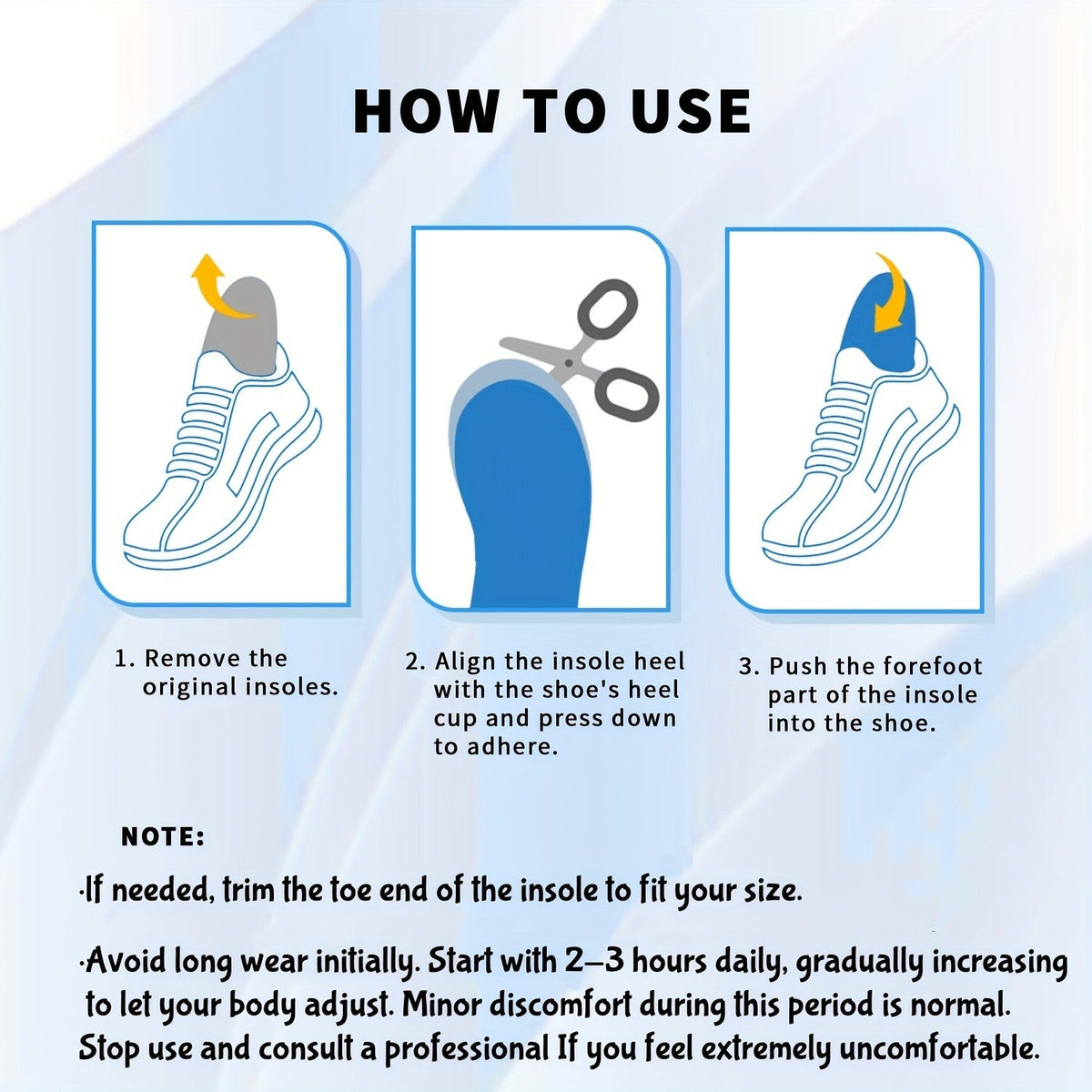 Arch Support Insoles Flat Feet Heavy Duty Shoe Inserts Men Women Work Boots for Everyday Use - product image 11