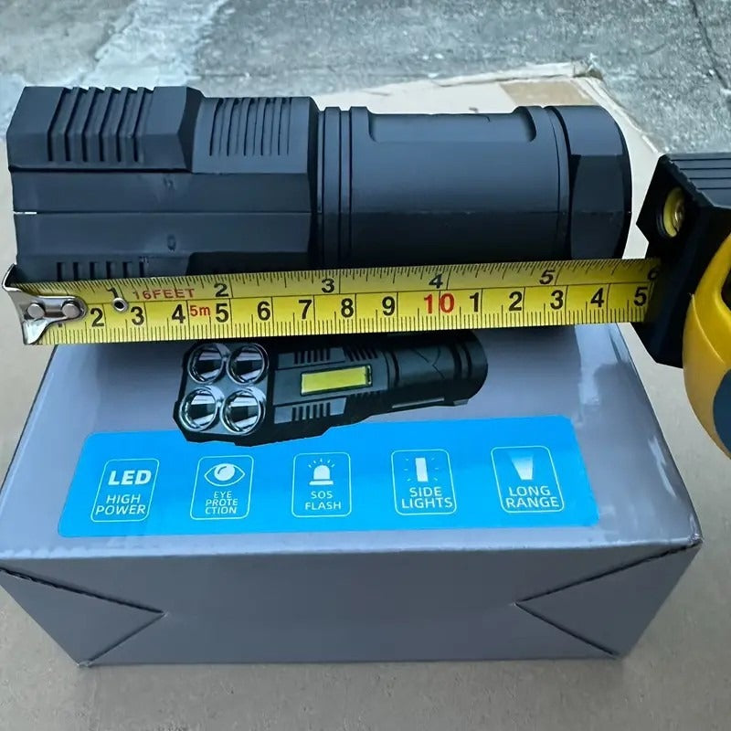 XHP90 Tactical Flashlight 2 Pack 300 Lumen 4 Modes USB Rechargeable 18650 Camping Light with Battery Display 200m Beam - product image 11