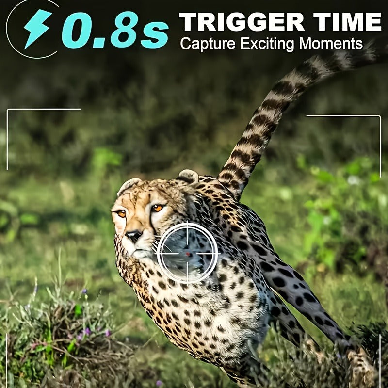 Trail Camera 1080P FHD – KLZO Wildlife Cam – 0.8s Trigger, Camouflage Hunting Camera with Night Vision, 32GB SD Card Compatible - product image 12