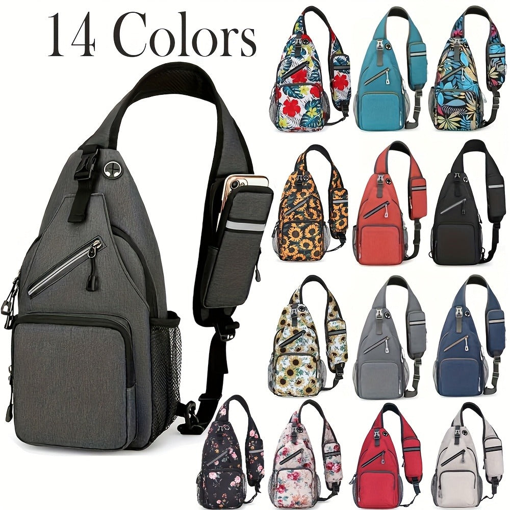 Crossbody Bag for Women & Men, Large Capacity Single Shoulder Bag with Zipper, Featherlight Multi-Pocket Design, Casual Sling Bag for Travel, Hiking, Work - product image 25