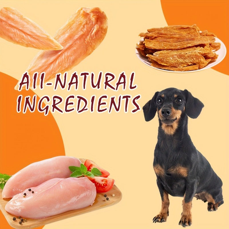 Chicken Jerky Treats for Dogs and Cats | High Protein Chicken Breast Slices, Grain-Free Dental Chews & Training Rewards for Puppies Kittens Adult Dogs Cats - product image 4