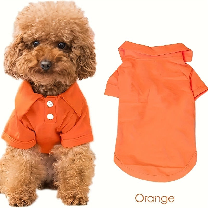 Dog Polo Shirt 6-Pack Collared T-Shirt Breathable Pullover | 100% Polyester All-Season Pet Outfit for Small Medium Dogs & Cats, Boy & Girl Puppy Kitten - product image 8