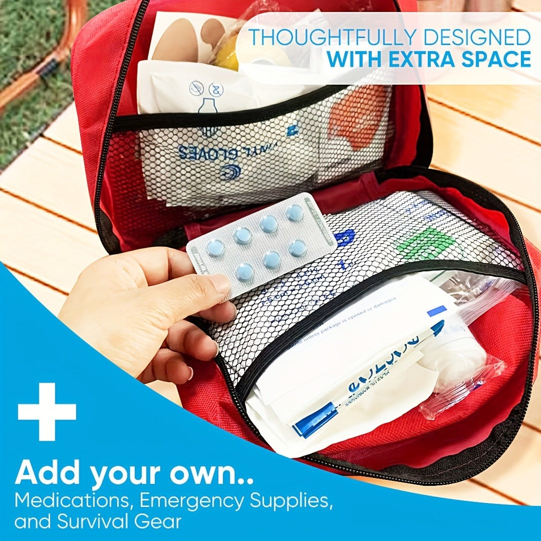 338 Piece First Aid Kit Waterproof Space-saving Trauma Kit Home Car Camping - product image 10