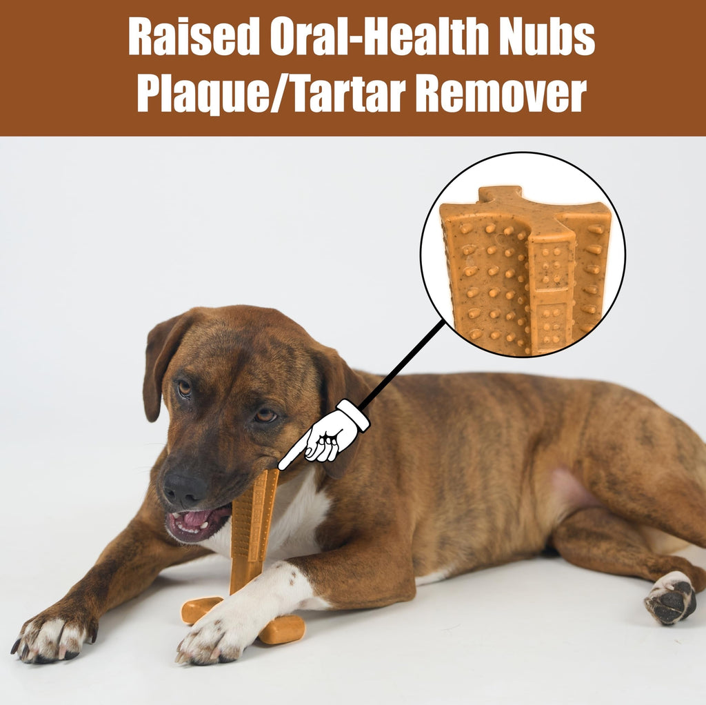 Dog Dental Chew Toy T-Shape with Textured Ridges & Ergonomic Grip | Non-Splintering Durable Chew Toy for Aggressive Chewers, Teething Puppies & Adult Dogs - product image 9