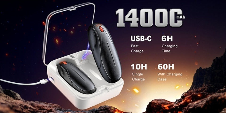 Rechargeable Hand Warmers 2 Pack with Charging Case – Electric Travel-friendly Pocket Heater, Quick Charge, Reusable Heat Packs for Winter Outdoor Camping - product image 11