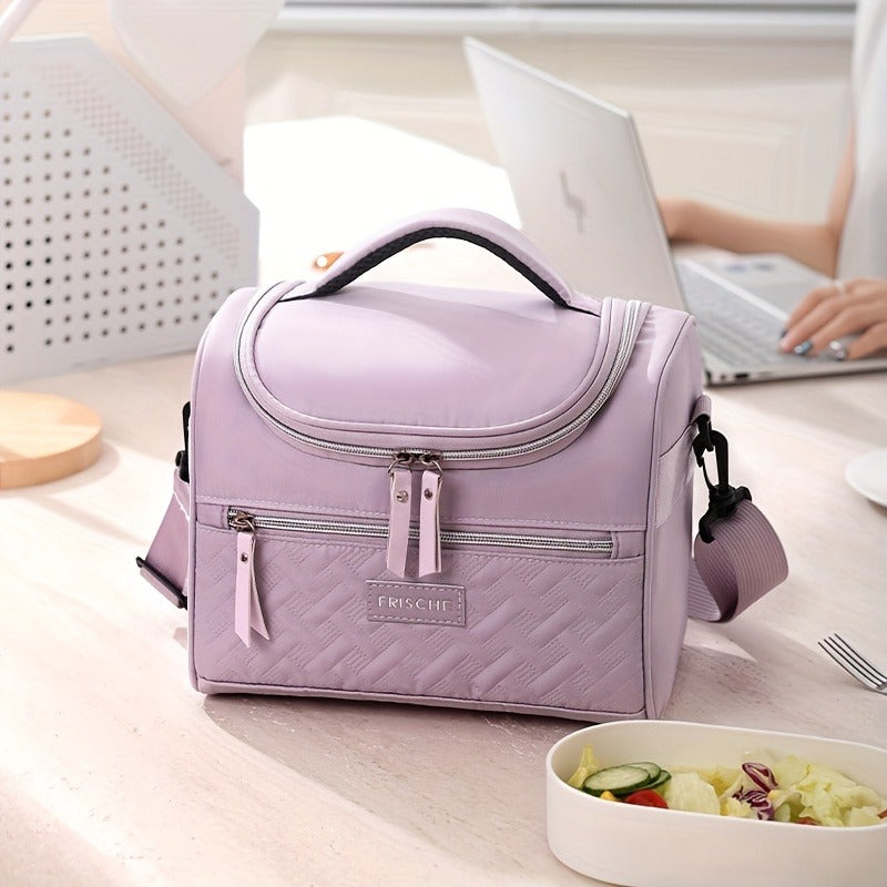Insulated Lunch Bag Cooler Tote with Padded Shoulder Strap Leakproof Washable Polyester Meal Prep Bag for Work Picnic School Outdoor Activities Men Women for - product image 13