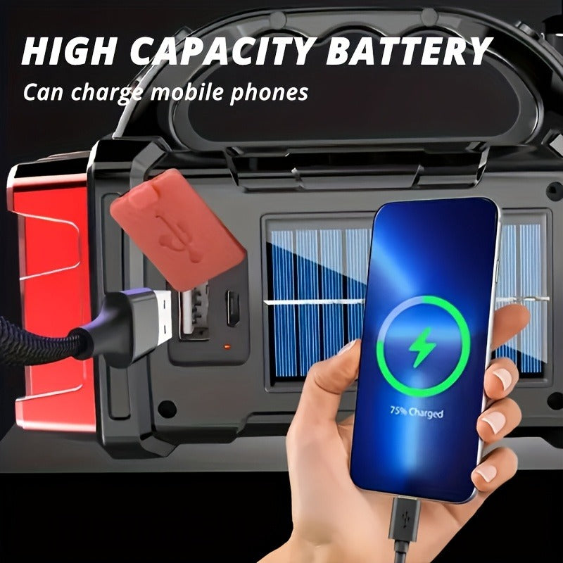 Rechargeable Solar Flashlight 2000 Lumen LED Torch with Power Bank USB-C Charging for Camping Hiking Outdoor Emergency for Patio & Backyard Use - product image 13