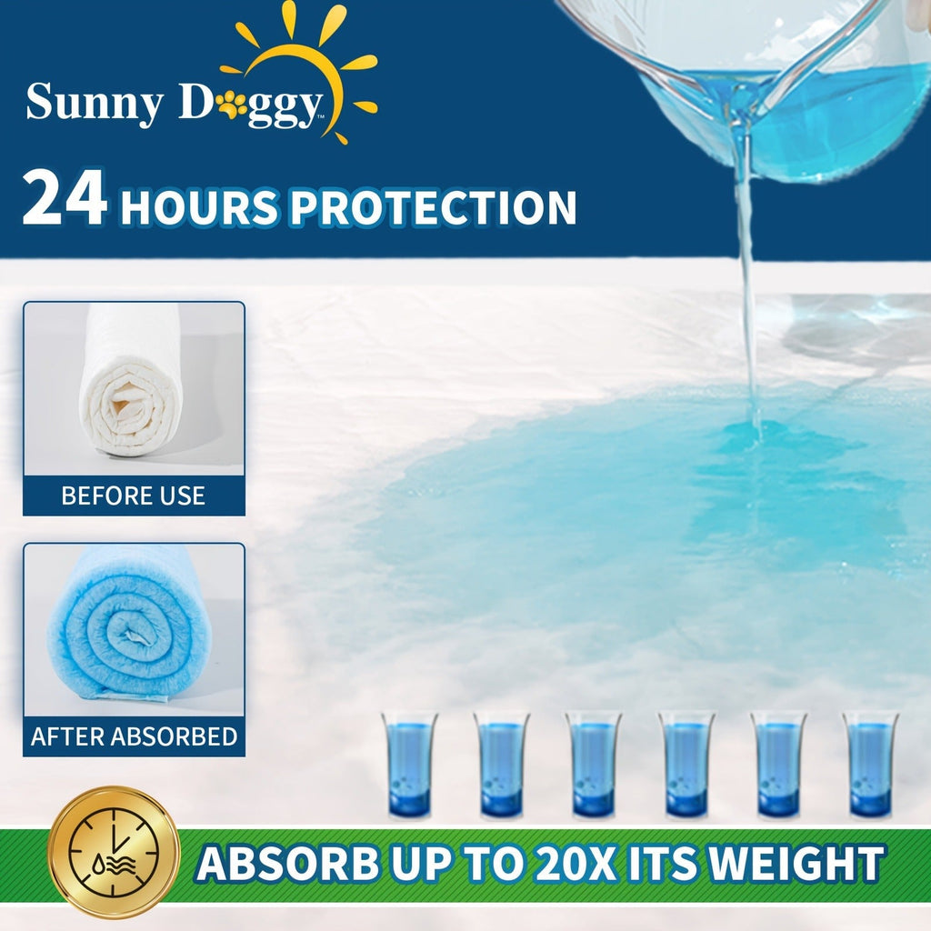Super Absorbent Leak-Proof Potty Pads with Odor Control, Housebreaking Training Pads for Dogs, 240 Count, 22"x22" 30"x36" 36"x36" | Disposable Dog Pee Pads for - product image 8
