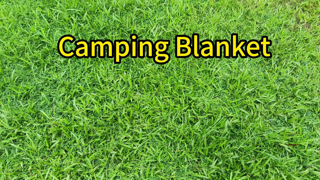 Puffy Camping Blanket Foldable Lightweight Water Resistant with 3D Eye Mask – DWR Coated Outdoor Blanket for Camping, Hiking, Travel, Beach, Stadium & Car, Warm Packable Throw in 4 Colors, 55" x 78"