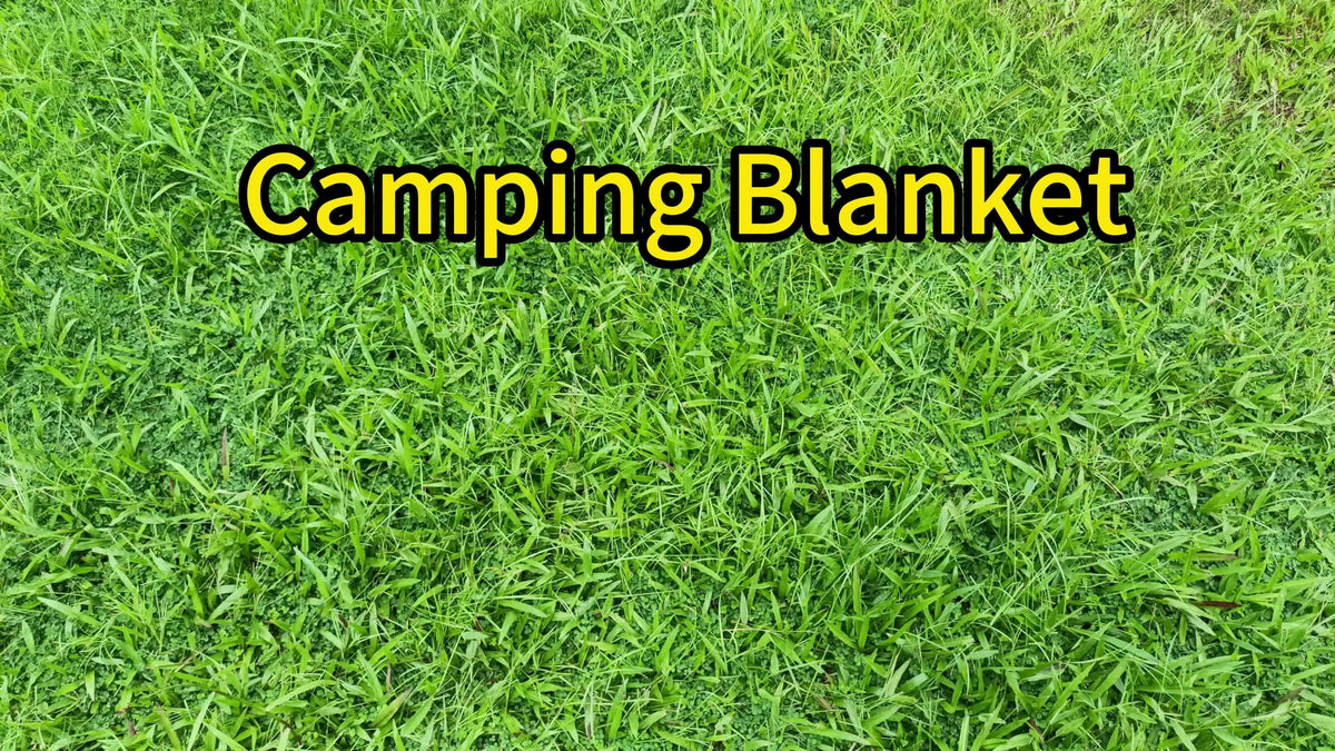Puffy Camping Blanket Foldable Lightweight Water Resistant with 3D Eye Mask – DWR Coated Outdoor Blanket for Camping, Hiking, Travel, Beach, Stadium & Car, Warm Packable Throw in 4 Colors, 55" x 78"