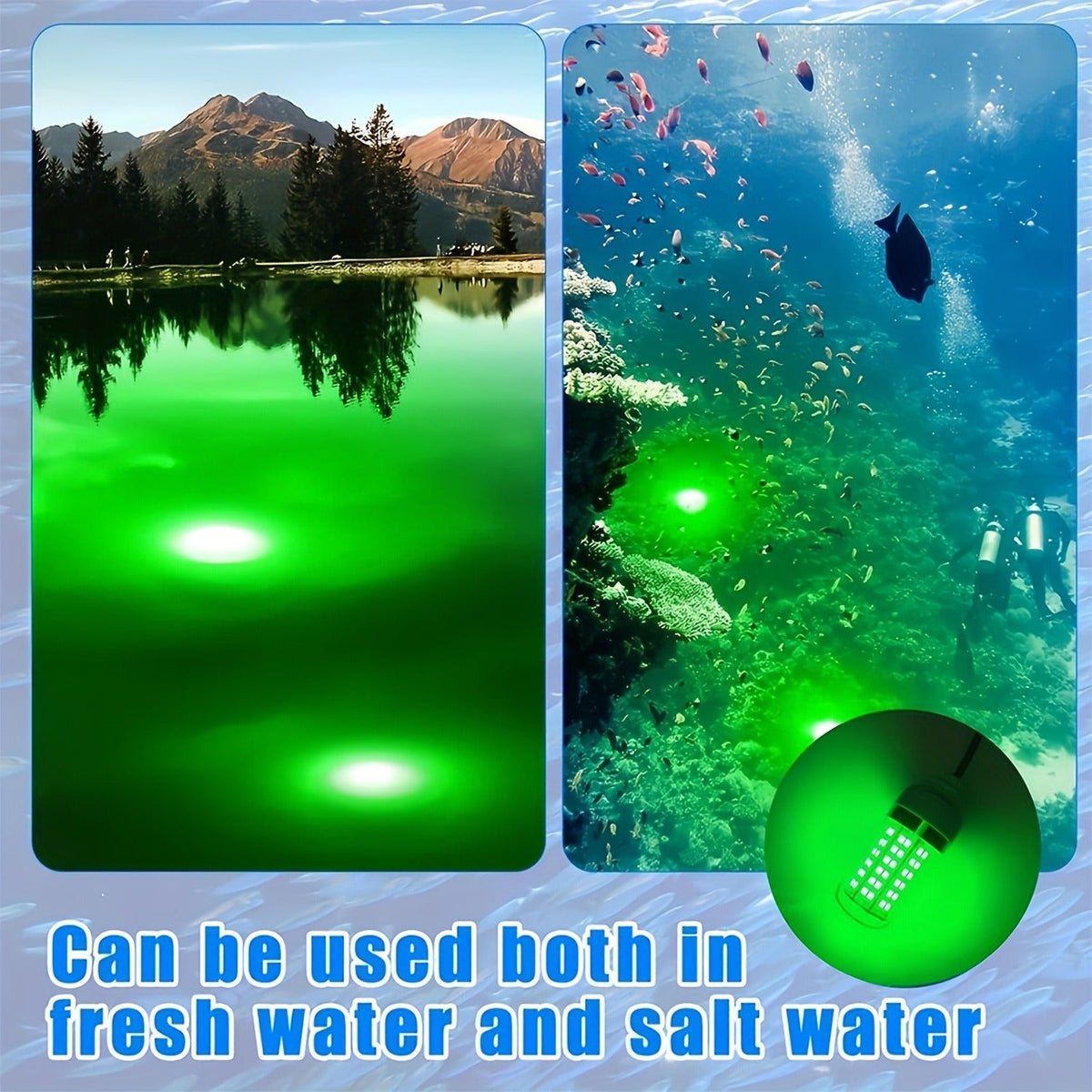IP68 Waterproof Night Fishing Lure Light with USB Connector & 16.4ft Cable, Super Bright Submersible Fish Attracting Light for Boat, Ice Fishing & Night - product image 12