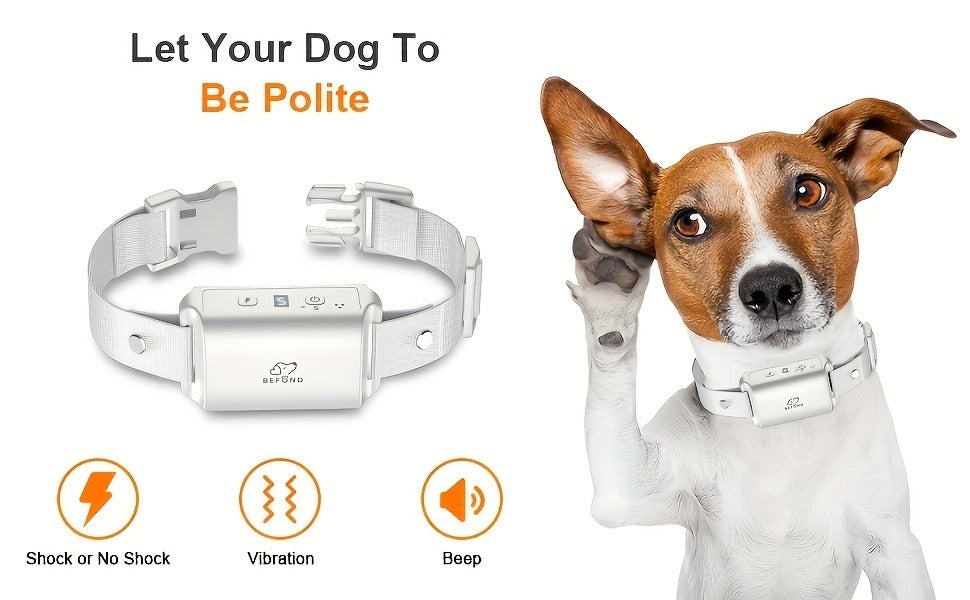 Anti-Barking Training Collar with 3 Sensitivity & 7 Intensity Levels, Beep & Vibration Modes for Small, Medium & Large Dogs – Bark Collar for Dogs - product image 5