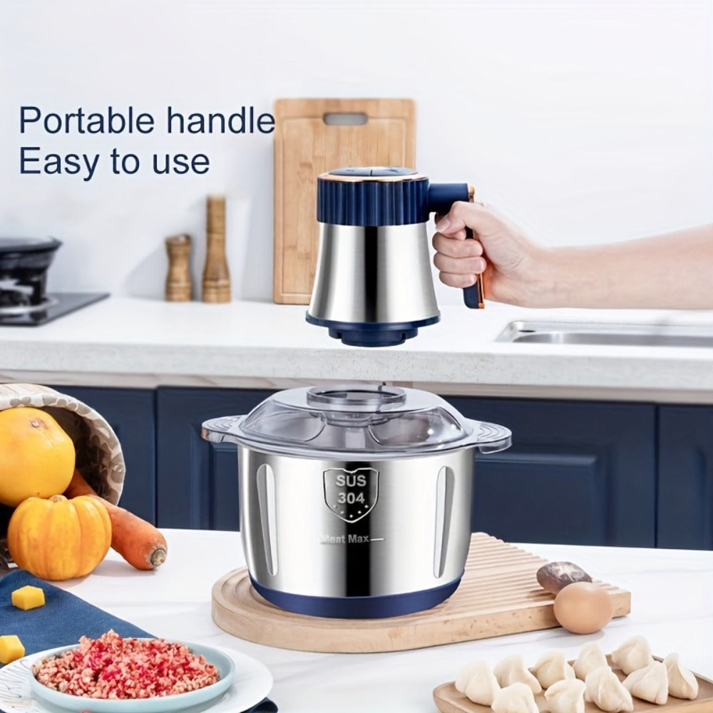 Electric Meat Grinder 5L 5-Speed – Large Capacity Stainless Steel Food Processor, Blender & Filling Machine for Meat, Garlic, Chili & More - product image 8