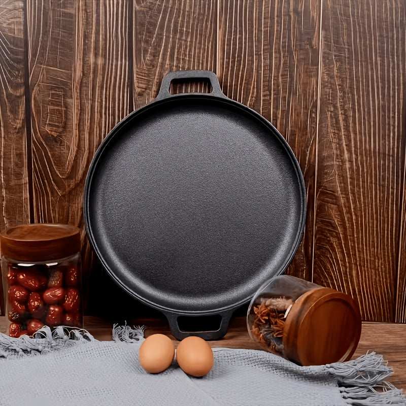 Cast Iron Skillet 11 Inch Pre-Seasoned Round Grill Pan with Dual Loop Handles – Even Heating for Oven, Stovetop, Campfire & Grill | Heavy-Duty Kitchen Cookware for Pizza, Steak & M - product image 17