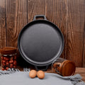 Cast Iron Skillet 11 Inch Pre-Seasoned Round Grill Pan with Dual Loop Handles – Even Heating for Oven, Stovetop, Campfire & Grill | Heavy-Duty Kitchen Cookware for Pizza, Steak & M - product image 17