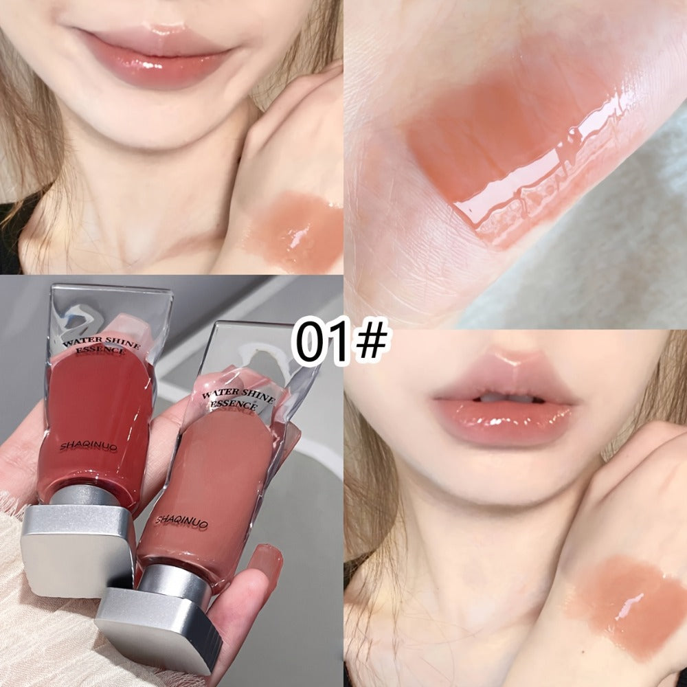 Lip Gloss Set 5 Pack – Water Glow Essence Jelly Glass Lips Mirror Shine, Non-Sticky Moisturizing Lip Glaze, Lightweight Luminous Lip Color, Holiday Gift for Women - product image 12