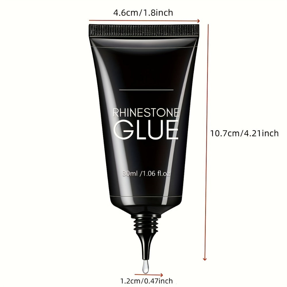 Nail Glue for Rhinestones 2pcs — LED Cured Super Strong Gel Adhesive for 3D Charms, Gems & Bling Nail Art Decorations | Alcohol-Free Transparent Crystal Nail Glue | Professional Na - product image 4