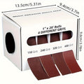 Sandpaper Roll with Dispenser, Aluminum Oxide Multi-Grit Emery Cloth 80-600, 4/5/6 Piece Set, 236 Inch for Wood Metal Glass Woodworking Sanding Blocks DIY - product image 20