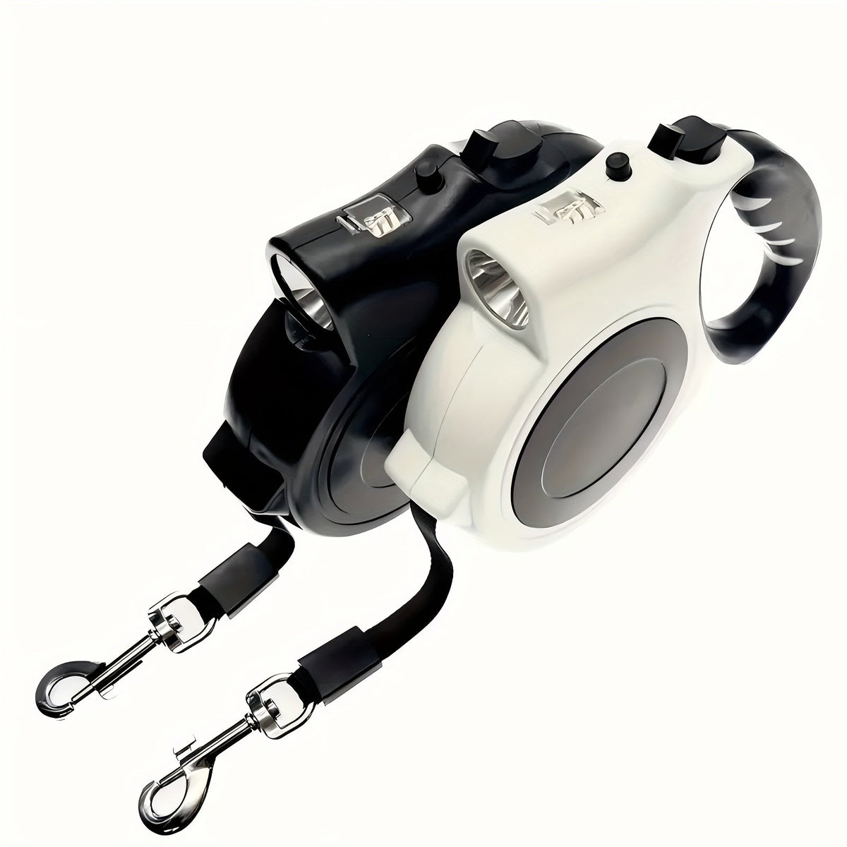 Adjustable Durable PVC Traction Line for Small & Medium Dogs, Available with or without Light in Black Pink Red – LED Retractable Dog Leash 16 Feet with - product image