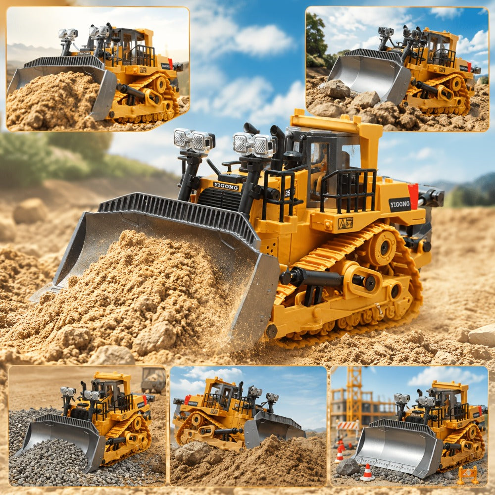 RC Bulldozer 9-Channel 2.4GHz Remote Control | Indoor Outdoor RC Construction Toy, Birthday & Christmas Gift for Boys Ages 6+ | Multifunctional Engineering - product image 8