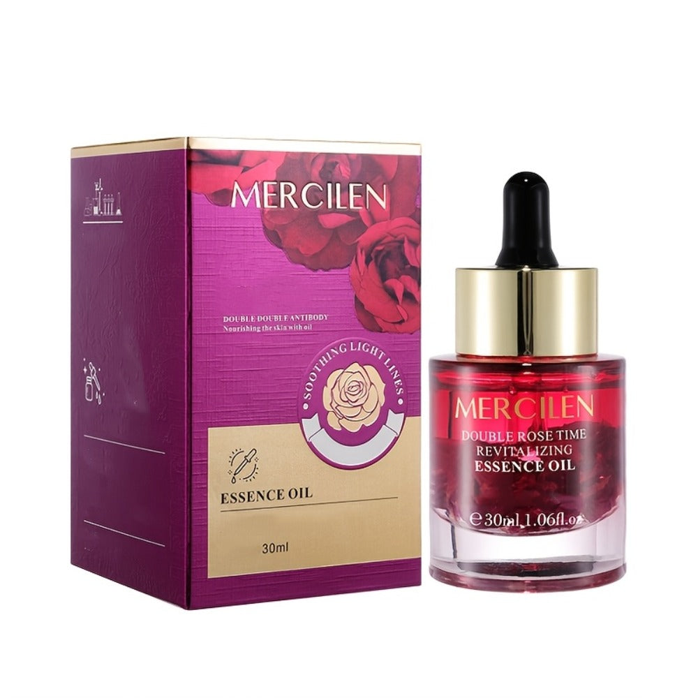 Rose Essential Oil Face & Body Moisturizer — Plant-Based Squalane, Avocado Oil & Hypoallergenic Formula for Dry Skin, Deep Hydration & Skin Repair | All Skin Types | MERCILEN - product image 3