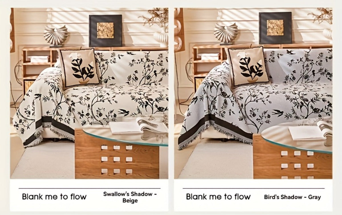 Sofa Cover Chenille Thickened Non-Slip Couch Slipcover Floral Pattern for Living Room Office Pet-Safe All-Season — 1 2 3 4 Seater Sizes - product image 19