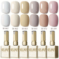 Gel Nail Polish Set 6 Colors White Shades Gentle White Collection - Milk Tea Cherry Blossom Pink Soak Off UV LED Long Lasting Spring Summer Nail Art Gel Polish for Women Salon Home - product image 13