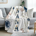 Floral Flannel Blanket – 280gsm Soft Warm Elegant Flower Print Bedspread for Sofa, Bed & Living Room, Machine Washable, 3 Sizes - product image 13