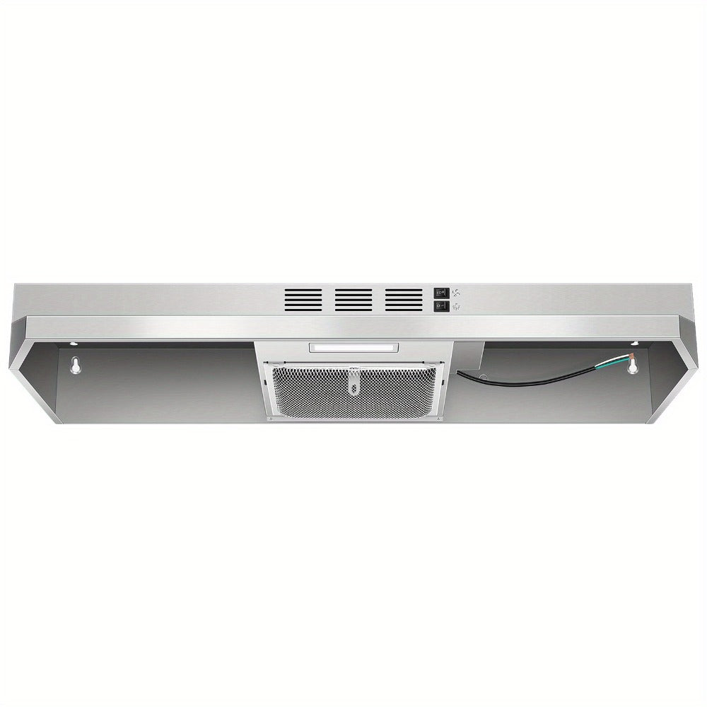 Range Hood 36 Inch Under Cabinet Ducted Ductless Convertible Stainless Steel 350CFM 2-Speed Exhaust Fan LED Light 3-Layer Aluminum Mesh Filter Top Rear Venting Kitchen Vent Hood - product image 14
