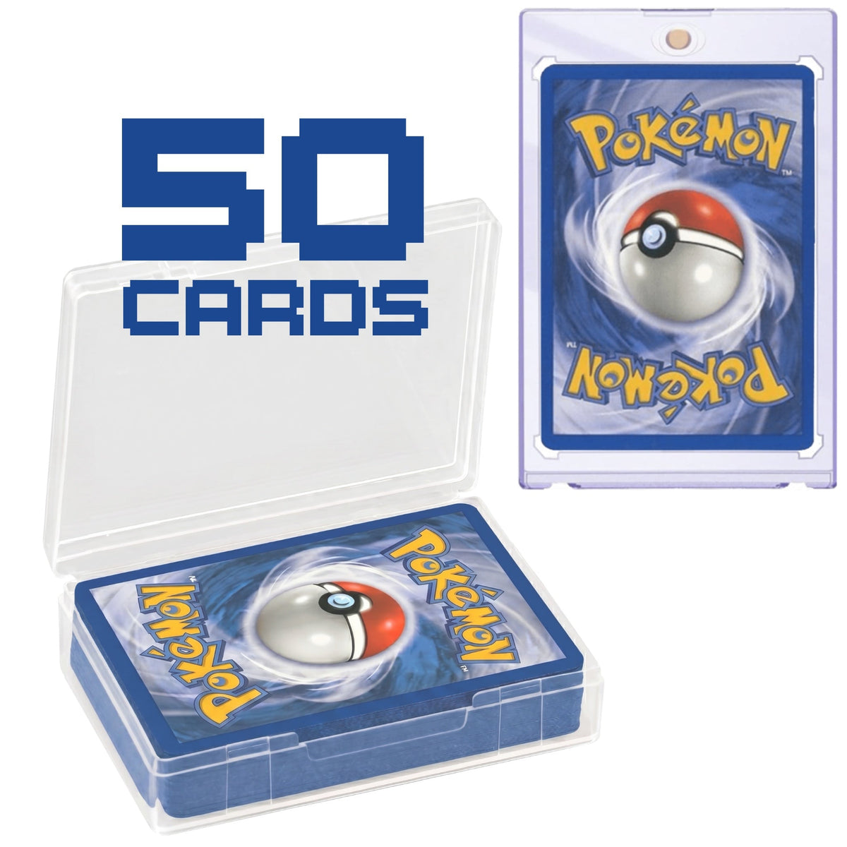 Vintage Bundle 51 Cards | Nostalgic Gift for Kids & Collectors | 1 Guaranteed 1999-2003 Wizards of the Coast Card + 10 Holo Foils + Magnetic Holder & Deck Box - product image 2