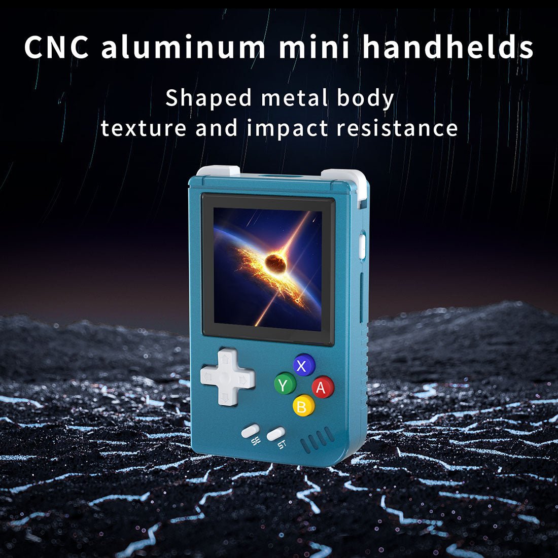 CNC Aluminum Linux 1.54" IPS 10 Emulators MP3 Clock 75g 3 Colors – Anbernic RG Nano Keychain Mini Retro Handheld Game Console