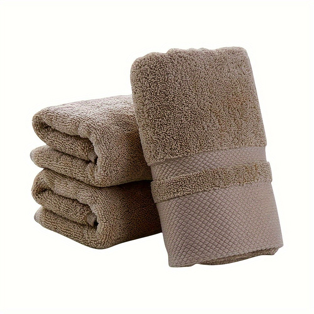 100% Cotton Bath Towel 500GSM Ultra Absorbent Soft Quick Dry Thick Hand Towel for Bathroom Gym Machine Washable Khaki Purple Blue Gray Green White 6-Pack Colorful - product image 3