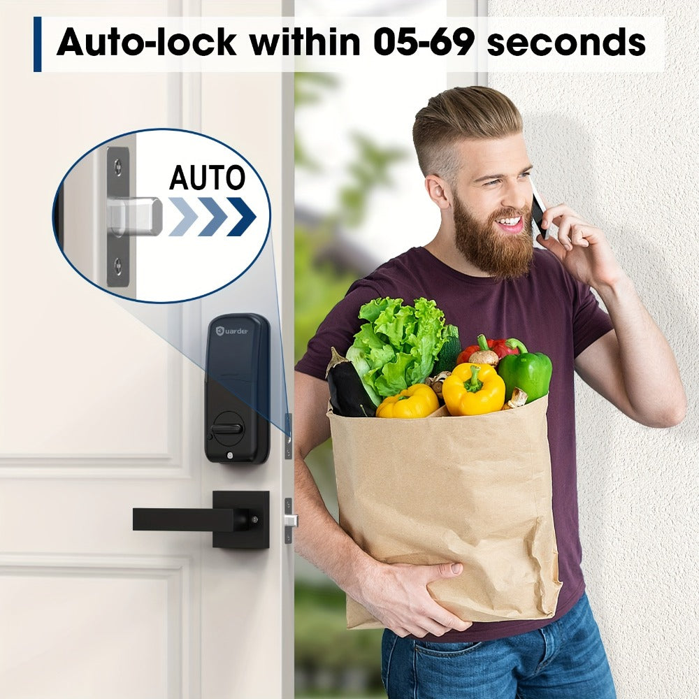 Keypad Deadbolt Lock Fingerprint Keyless Entry – Electronic Door Lock with Code Fingerprint & Key, 300 Users Temporary Code for Front Door Home Office - product image 6