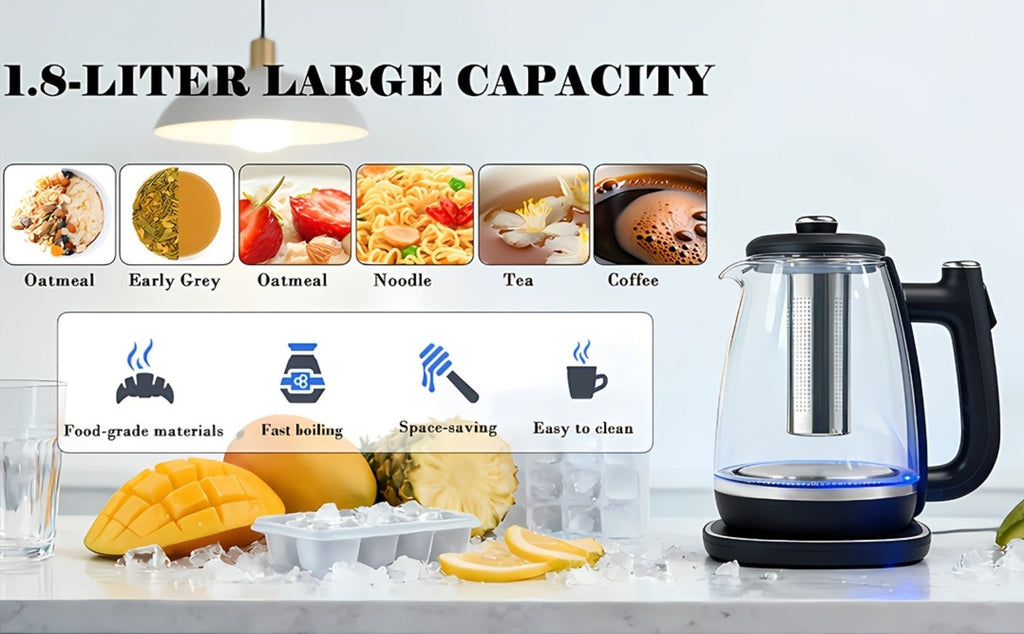 Electric Kettle 1.8L Stainless Steel – Fast Boil with Auto Shut-Off, Boil-Dry Protection, Removable Filter & 360° Swivel Base, BPA-Free Hot Water Kettle for Tea, Coffee & Baby Form - product image 11