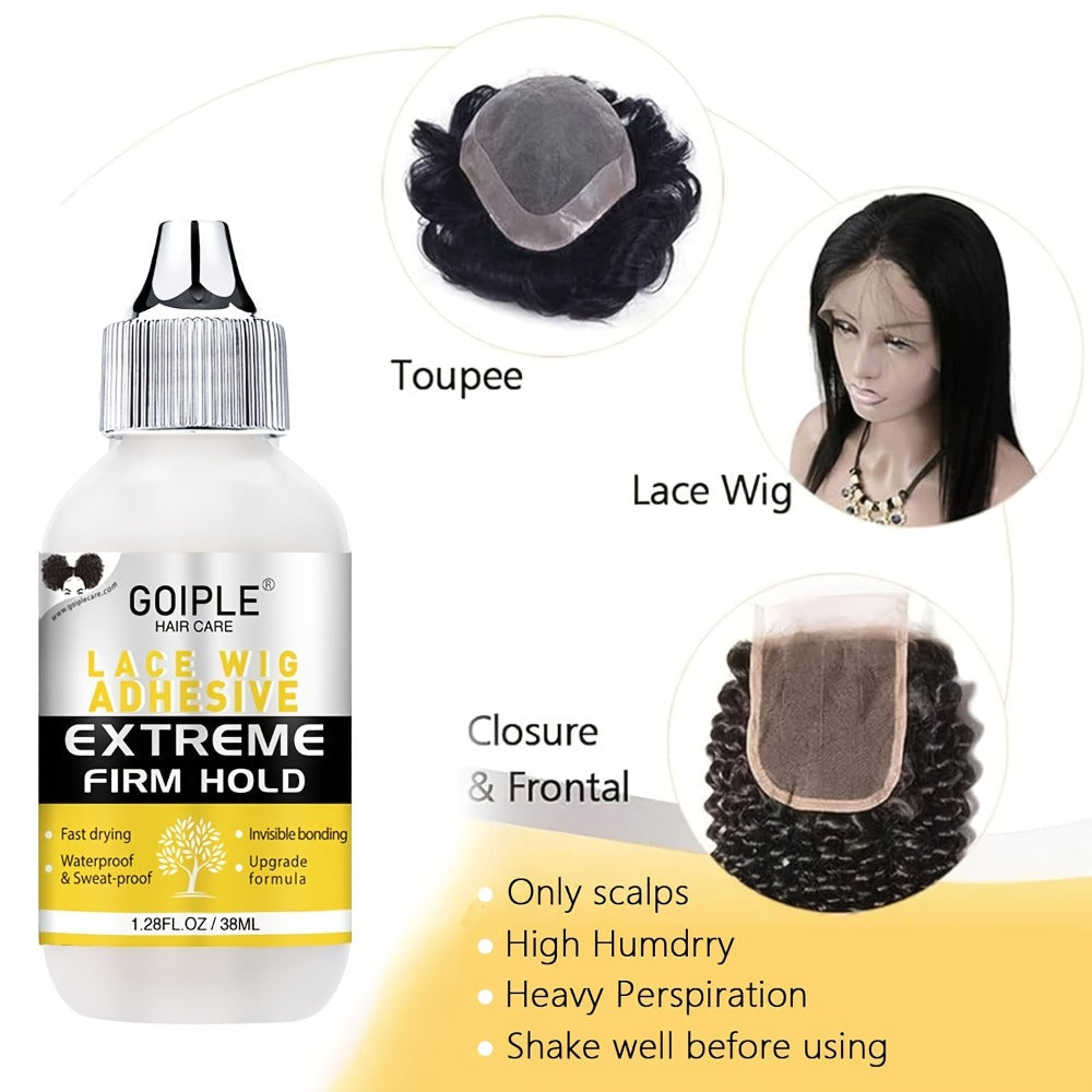 Lace Wig Glue Kit 10pcs Complete Set with Lace Melting Spray Liquid Adhesive Remover Strong Hold Quick Dry for Beginners | Lace Front Full Lace Wig Fixing Tools - product image 7