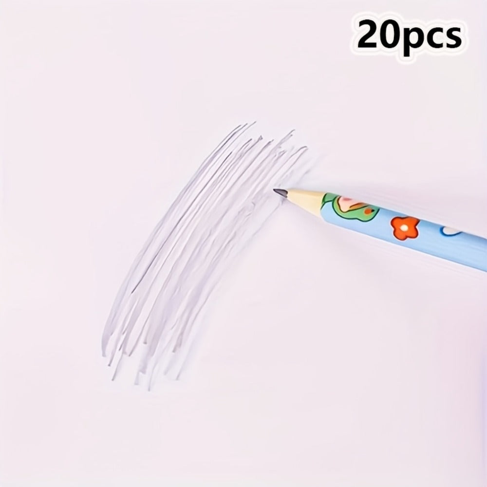 20-Piece Cartoon Pencil Stationery Set with Ruler Eraser Sharpener, Random Cartoon Styles, Kids School Supplies, Party Favor Prizes, Festival Gift Set for Students - product image 5