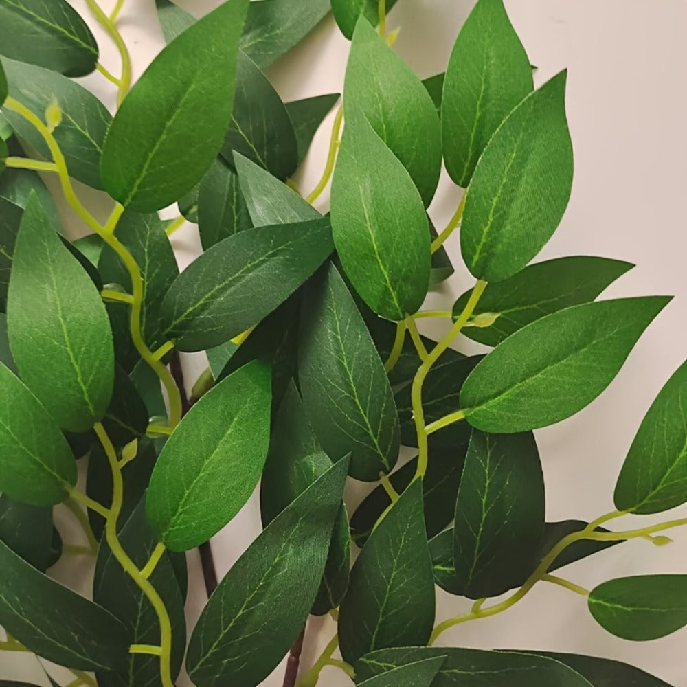 Artificial Ivy Leaves 100pcs Real Touch Faux Greenery Bulk, Realistic Plastic Willow Leaf for Wedding Home Decor DIY Wreaths Party Outdoor Decoration, Lush Ivy Vine Leaves Long Las - product image 7