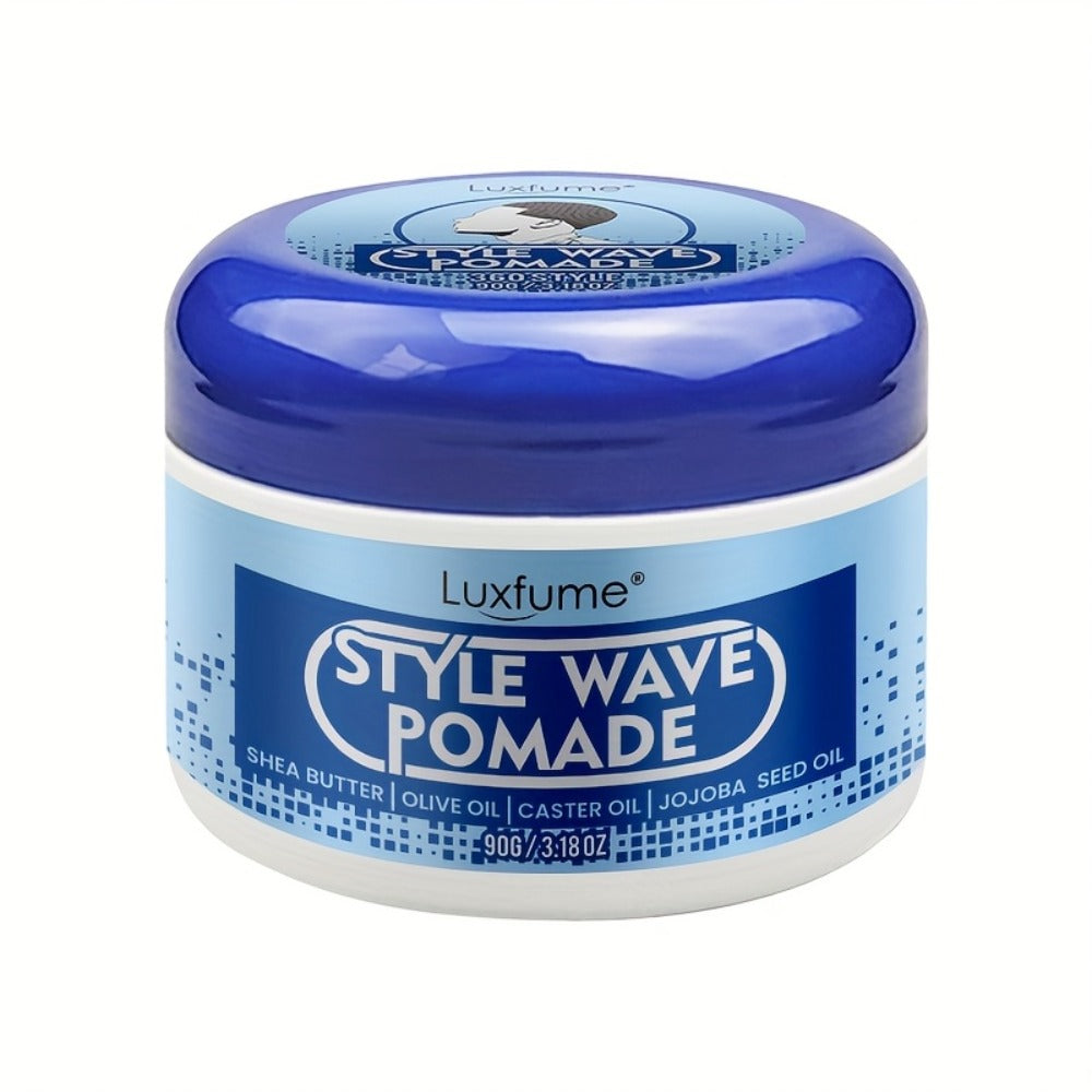 Wave Pomade Strong Hold & Edge Control 3.18oz 2-Pack - Luxfume Non-Greasy Hair Styling Cream with Natural Botanical Extracts, 360 Waves, Easy Wash Out, All Hair Types - product image 11