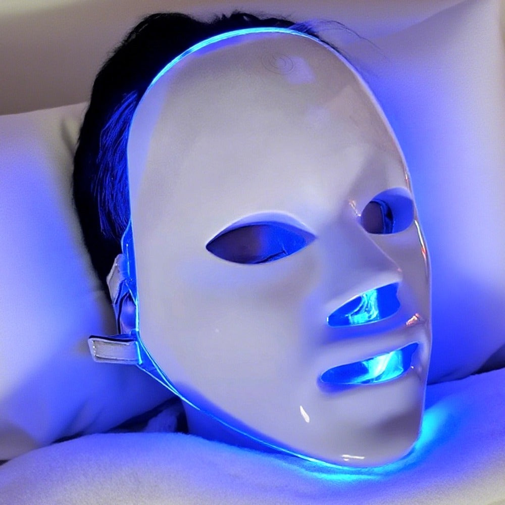 Portable 7-Color LED Facial Mask Device – USB Rechargeable Home Beauty Skincare Tool for Face Care, Anti-Aging & Acne, Perfect Gift for Girlfriend & Valentine's Day - product image 3
